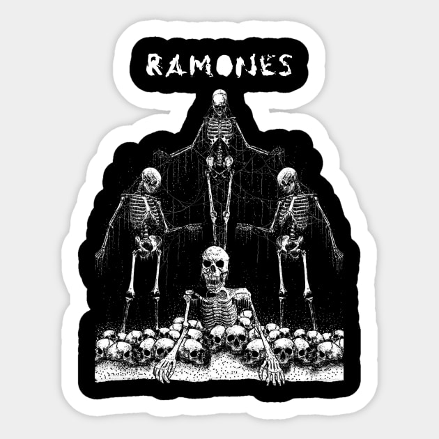 Skull Ramones Controller Sticker by Pantat Kering